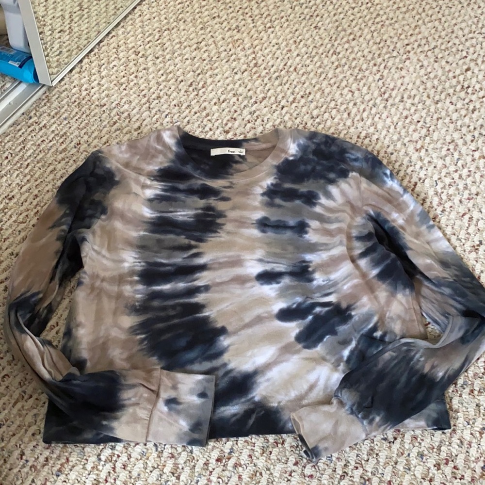 wilfred long sleeve tie dye top